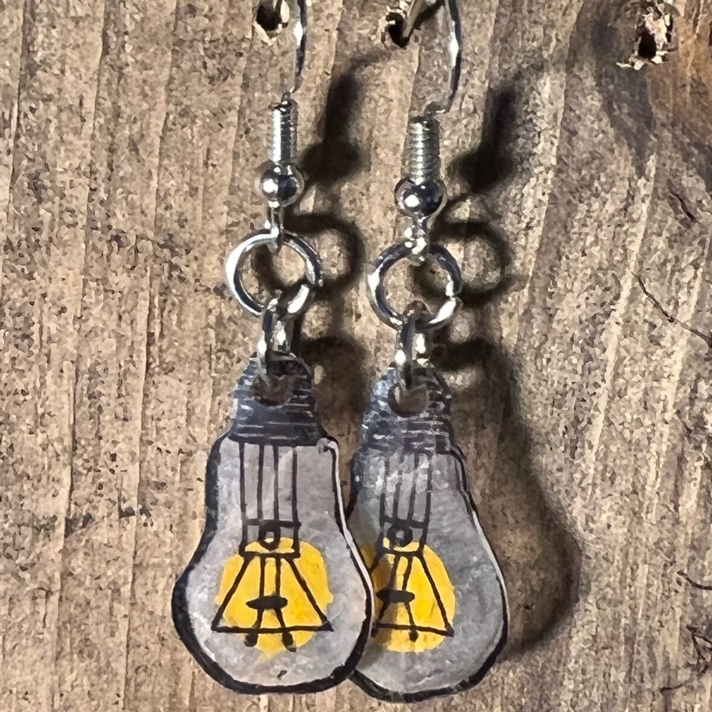 Translucent Lightbulb Drop Earrings